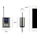 Microfono wireless UHF XTUGA A1 con trasmettitore da cintura