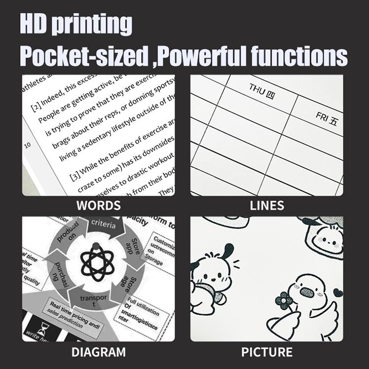 A401 Portable A4 Thermal Printer Educational Tattoo Printer, A401