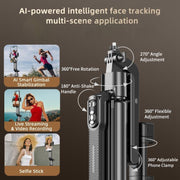 Funsnap A8 Selfie Stick con Tracciamento Viso AI e Stabilizzazion