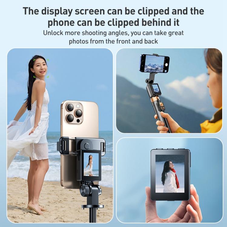 Funsnap CL07 Selfie Stick con Schermo LCD e Treppiede
