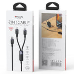 Cavo ricarica USB-C 100W 5A dual Type-C Yesido CA92
