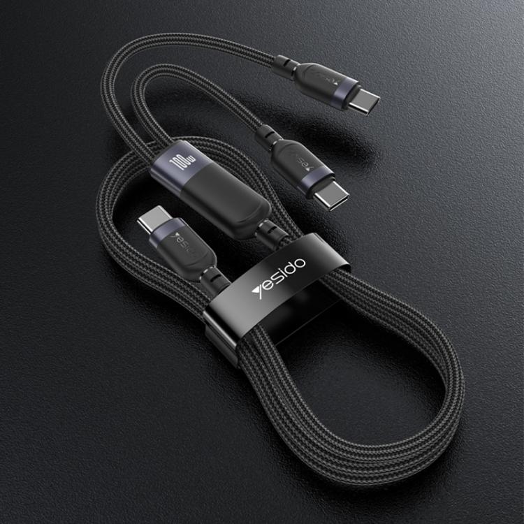 Cavo ricarica USB-C 100W 5A dual Type-C Yesido CA92