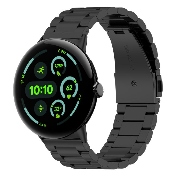 Cinturino per orologio in metallo a sgancio rapido xDfind con tre perline, For Google Pixel Watch 4 / 3 45mm, For Google Pixel Watch 4 / 3 / 2 / 1 41mm