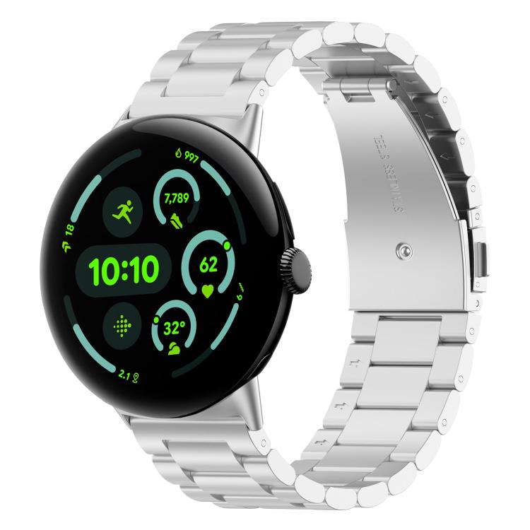Cinturino per orologio in metallo a sgancio rapido xDfind con tre perline, For Google Pixel Watch 4 / 3 45mm, For Google Pixel Watch 4 / 3 / 2 / 1 41mm