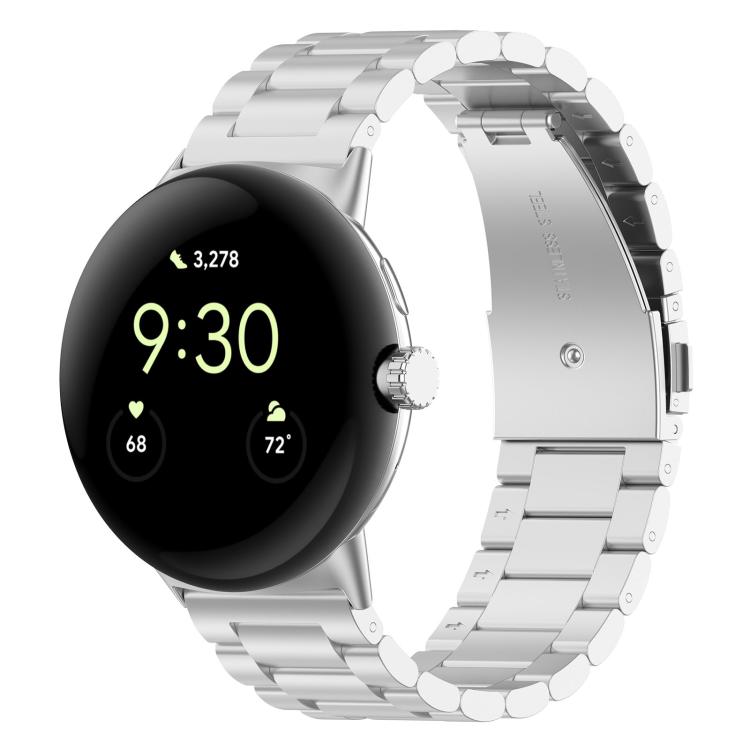 Cinturino per orologio in metallo a sgancio rapido xDfind con tre perline, For Google Pixel Watch 4 / 3 45mm, For Google Pixel Watch 4 / 3 / 2 / 1 41mm
