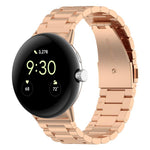 Cinturino per orologio in metallo a sgancio rapido xDfind con tre perline, For Google Pixel Watch 4 / 3 45mm, For Google Pixel Watch 4 / 3 / 2 / 1 41mm