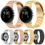 Cinturino per orologio in metallo a sgancio rapido xDfind con tre perline, For Google Pixel Watch 4 / 3 45mm, For Google Pixel Watch 4 / 3 / 2 / 1 41mm