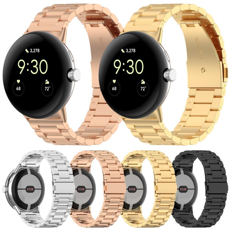 Cinturino per orologio in metallo a sgancio rapido xDfind con tre perline, For Google Pixel Watch 4 / 3 45mm, For Google Pixel Watch 4 / 3 / 2 / 1 41mm