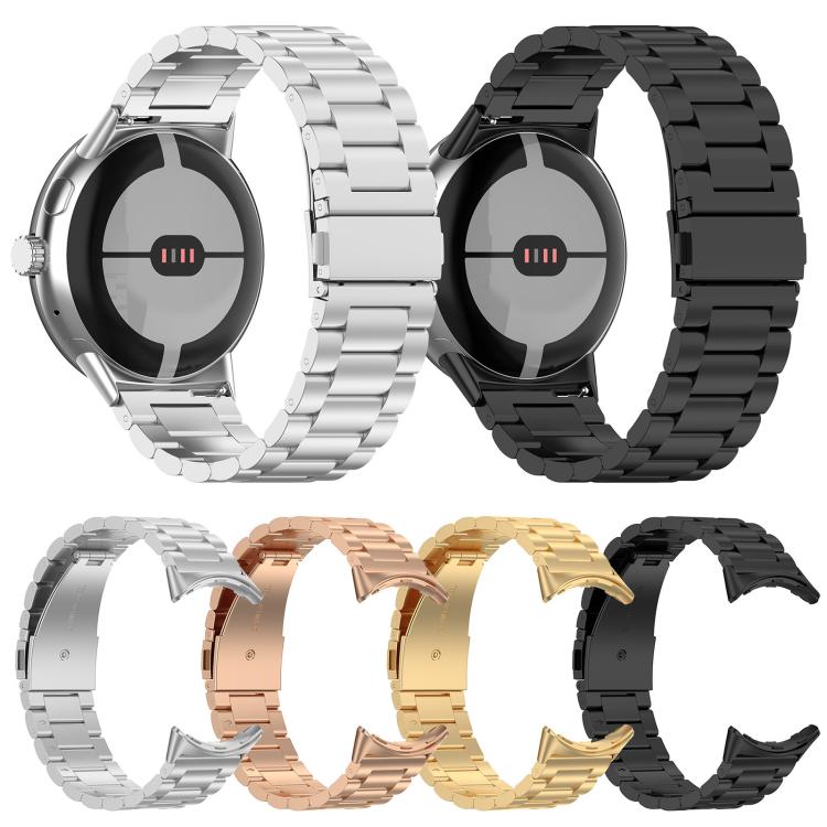 Cinturino per orologio in metallo a sgancio rapido xDfind con tre perline, For Google Pixel Watch 4 / 3 45mm, For Google Pixel Watch 4 / 3 / 2 / 1 41mm