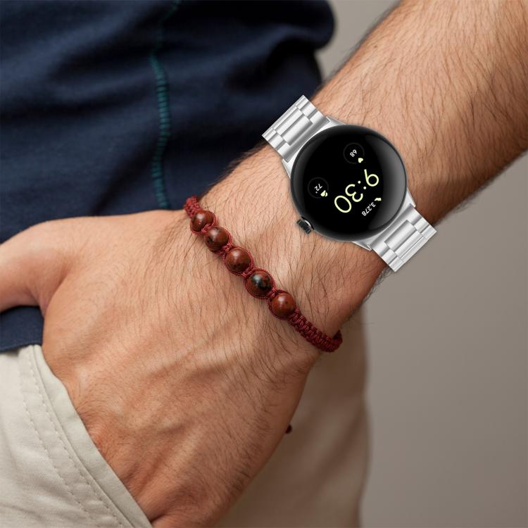Cinturino per orologio in metallo a sgancio rapido xDfind con tre perline, For Google Pixel Watch 4 / 3 45mm, For Google Pixel Watch 4 / 3 / 2 / 1 41mm