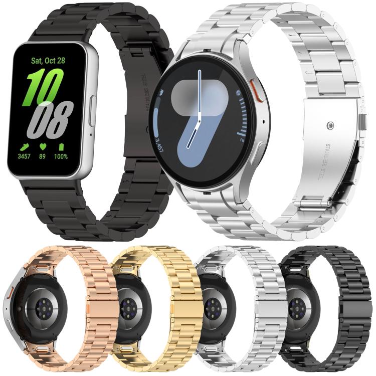 Cinturino per orologio in metallo xDfind Three Beads, For Samsung Galaxy Watch Ultra 47mm, For Samsung Galaxy Watch 7 / FE / 6 / 5 / 4, For Samsung Galaxy Fit3