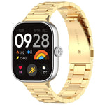 Cinturino per orologio in metallo a sgancio rapido xDfind con tre perline, For Xiaomi Band 10 Pro / 9 Pro / Redmi Watch 6, For Xiaomi Smart Band 10 / 9 / 8 NFC, For Xiaomi Redmi Watch 3 20mm