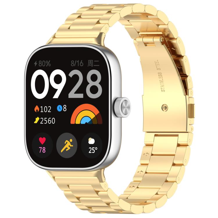 Cinturino per orologio in metallo a sgancio rapido xDfind con tre perline, For Xiaomi Band 10 Pro / 9 Pro / Redmi Watch 6, For Xiaomi Smart Band 10 / 9 / 8 NFC, For Xiaomi Redmi Watch 3 20mm