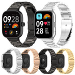 Cinturino per orologio in metallo a sgancio rapido xDfind con tre perline, For Xiaomi Band 10 Pro / 9 Pro / Redmi Watch 6, For Xiaomi Smart Band 10 / 9 / 8 NFC, For Xiaomi Redmi Watch 3 20mm