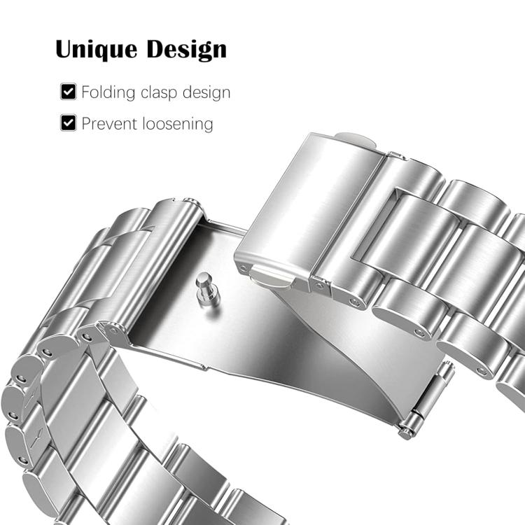 Cinturino per orologio in metallo a sgancio rapido xDfind con tre perline, For Xiaomi Band 10 Pro / 9 Pro / Redmi Watch 6, For Xiaomi Smart Band 10 / 9 / 8 NFC, For Xiaomi Redmi Watch 3 20mm
