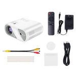 Videoproiettore wireless hoco DT1 1280x720P 140ANSI WiFi Bluetooth Stessa versione dello schermo, EU Plug, US Plug