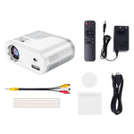 Videoproiettore smart hoco DT2 1280x720P 140ANSI WiFi Bluetooth versione Android, EU Plug