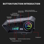 Cuffie Bluetooth per casco moto con microfono M6