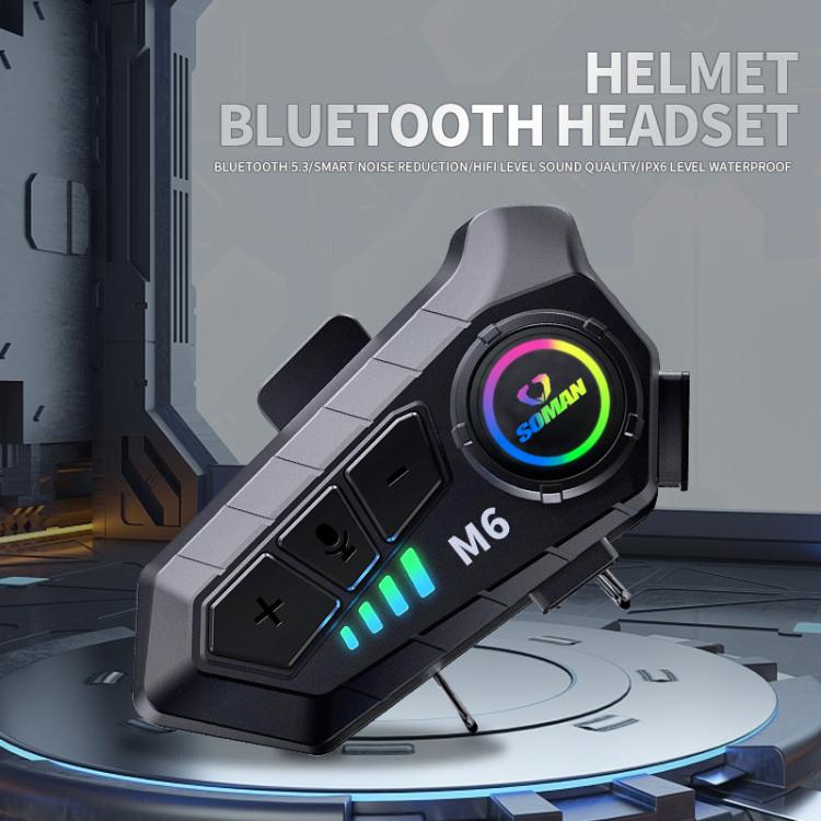 Cuffie Bluetooth per casco moto con microfono M6