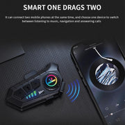 Cuffie Bluetooth con microfono stereo per casco da moto SOMAN, M6-Hard Mic, M6-Soft Mic