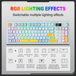 ONIKUMA G80 Bluetooth 2.4G Wired Silent Silver Membrane Keyboard