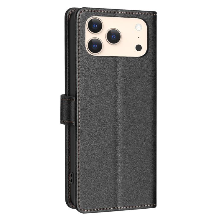 Custodia per telefono in pelle con texture litchi e protezione RFID antifurto., For iPhone 18 Pro/17 Pro, For iPhone 18 Pro Max/17 Pro Max, For iPhone 17, For iPhone 17 Air
