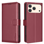 Custodia per telefono in pelle con texture litchi e protezione RFID antifurto., For iPhone 18 Pro/17 Pro, For iPhone 18 Pro Max/17 Pro Max, For iPhone 17, For iPhone 17 Air