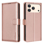 Custodia per telefono in pelle con texture litchi e protezione RFID antifurto., For iPhone 18 Pro/17 Pro, For iPhone 18 Pro Max/17 Pro Max, For iPhone 17, For iPhone 17 Air