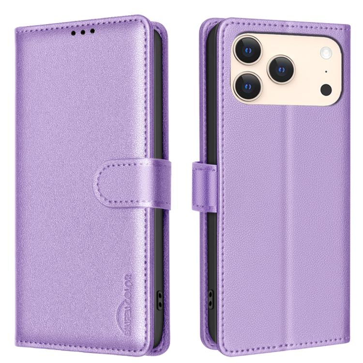 Custodia per telefono in pelle con texture litchi e protezione RFID antifurto., For iPhone 18 Pro/17 Pro, For iPhone 18 Pro Max/17 Pro Max, For iPhone 17, For iPhone 17 Air