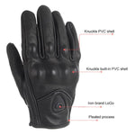 Guanti moto in pelle di pecora con touch screen per fuoristrada