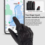 Guanti moto in pelle di pecora con touch screen per fuoristrada