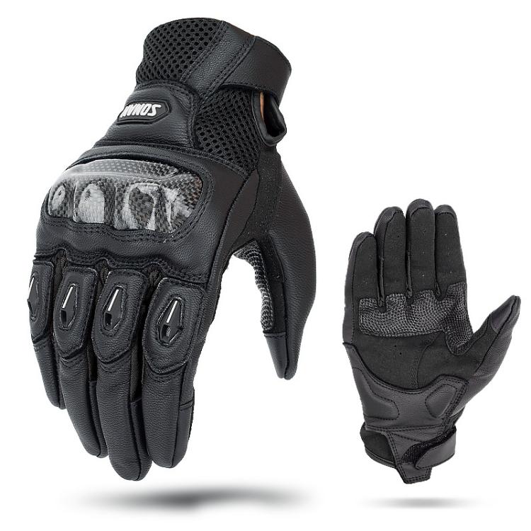 Guanti da moto SOMAN MG21 in pelle di pecora e fibra di carbonio, antiscivolo, ideali per fuoristrada., M, L, XL, XXL