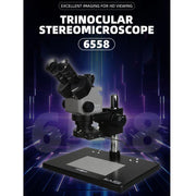 Kaisi 6558 6.5-58X Synchronous Zoom Trinocular Stereo Microscope, Kaisi 6558