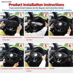 Coprivolante universale per auto in rete elastica traspirante antiscivolo, diametro: 38 cm
