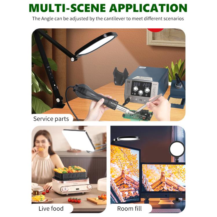 Kaisi LED35 - Faro di riempimento a sbalzo con supporto a clip, Kaisi LED35
