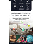 Purificatore d'aria per auto ad energia solare con portatarga, Solar Energy Air Purifier
