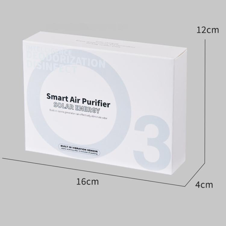 Purificatore d'aria per auto ad energia solare con portatarga, Solar Energy Air Purifier