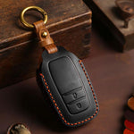 Cover protettiva in pelle bovina Crazy Horse per chiave auto a 2 pulsanti B110 per Toyota Corolla., For Toyota Corolla 2-button