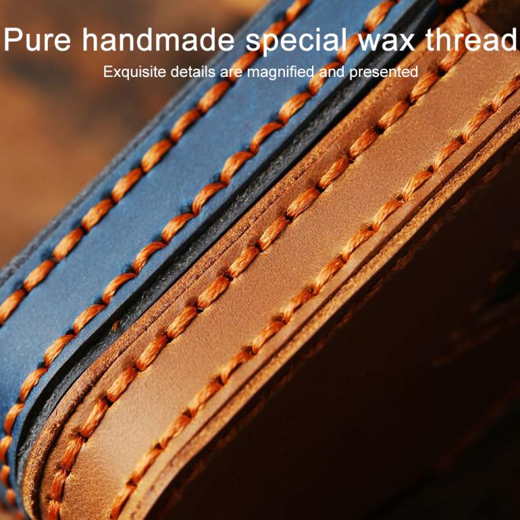 Cover protettiva in pelle bovina Crazy Horse a 4 pulsanti per chiave auto Hyundai Saria / Sonata B122, For Hyundai Staria 4-button, For Hyundai Staria / Sonata 4-button