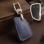 Copertura protettiva per chiave auto in pelle di vacchetta Hallmo Crazy Horse per Buick Envision Plus 2023, For Buick Envision Plus 2023 3-button, For Buick Envision Plus 2023 4-button, For Buick Envision Plus 2023 5-button                             ...