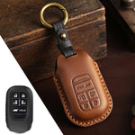 Copertura protettiva per chiave auto in pelle di vacchetta Hallmo Crazy Horse per Honda Odyssey 2024, For Honda Odyssey 2024 2-button, For Honda Odyssey 2024 5-button, For Honda Odyssey 2024 6-button