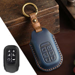 Copertura protettiva per chiave auto in pelle di vacchetta Hallmo Crazy Horse per Honda Odyssey 2024, For Honda Odyssey 2024 2-button, For Honda Odyssey 2024 5-button, For Honda Odyssey 2024 6-button