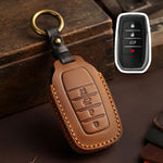 Per Toyota SIENNA / Granvia / Alphard / Vellfire Hallmo Crazy Horse Cover protettiva in pelle bovina per chiave auto, For Toyota SIENNA 4-button, For Toyota SIENNA 5-button, For Toyota SIENNA 6-button