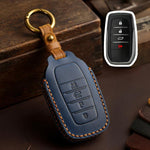 Per Toyota SIENNA / Granvia / Alphard / Vellfire Hallmo Crazy Horse Cover protettiva in pelle bovina per chiave auto, For Toyota SIENNA 4-button, For Toyota SIENNA 5-button, For Toyota SIENNA 6-button