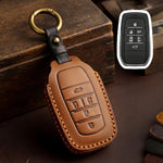Per Toyota SIENNA / Granvia / Alphard / Vellfire Hallmo Crazy Horse Cover protettiva in pelle bovina per chiave auto, For Toyota SIENNA 4-button, For Toyota SIENNA 5-button, For Toyota SIENNA 6-button