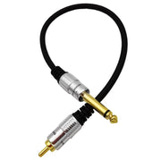 Cavo adattatore audio da connettore mono maschio da 6,35 mm a RCA maschio per amplificatore, altoparlanti e chitarra., 0.3m, 1.8m, 3m