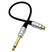 Cavo adattatore audio da connettore mono maschio da 6,35 mm a RCA femmina per amplificatore, altoparlanti e chitarra., 0.3m, 1.8m, 3m
