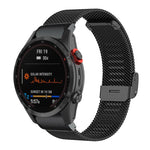 xDfind Cinturino per orologio con fibbia in metallo milanese, For Garmin Fenix 8/7X/6X/5X 26mm, For Garmin Fenix 8/7/6/5 22mm, For Garmin Fenix 8/7S/6S/5S 20mm, For Garmin Forerunner 45/45S/Swim2 18mm, For Garmin Forerunner 220/735/735XT/230/235 20mm  ...
