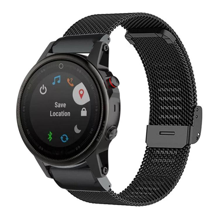 xDfind Cinturino per orologio con fibbia in metallo milanese, For Garmin Fenix 8/7X/6X/5X 26mm, For Garmin Fenix 8/7/6/5 22mm, For Garmin Fenix 8/7S/6S/5S 20mm, For Garmin Forerunner 45/45S/Swim2 18mm, For Garmin Forerunner 220/735/735XT/230/235 20mm  ...