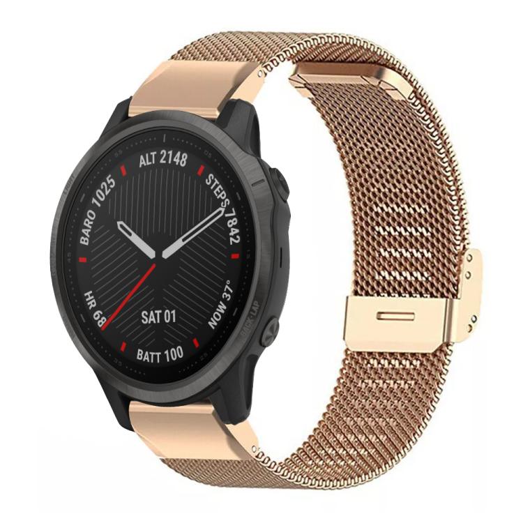 xDfind Cinturino per orologio con fibbia in metallo milanese, For Garmin Fenix 8/7X/6X/5X 26mm, For Garmin Fenix 8/7/6/5 22mm, For Garmin Fenix 8/7S/6S/5S 20mm, For Garmin Forerunner 45/45S/Swim2 18mm, For Garmin Forerunner 220/735/735XT/230/235 20mm  ...